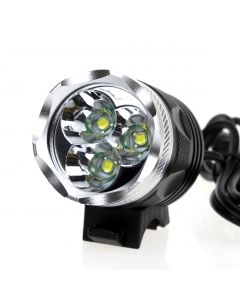 High Powerful 3T6 Bicycle Light | 3*Cree XM-L T6  3 Modes 3800 Lumen Bike Light / Head Lamp (4*18650 Battery Pack Include) 