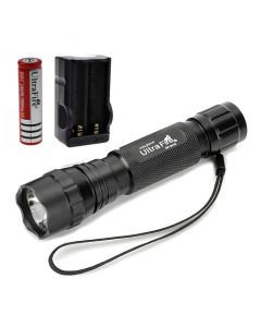 Ultrafire 501B Cree XM-L U2 1300LM 5-Mode LED Flashlight+1*18650 Battery+1*Charger