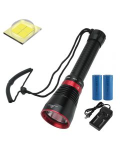 6000 Lumens XHP70.2 LED Diving Flashlight Fish Fishing Flashlight Submarine Light