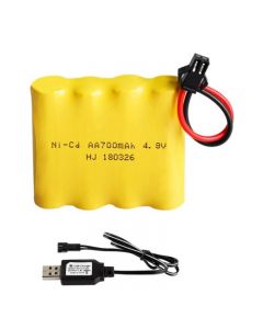 Rechargeable 4.8V 700mAh Ni-CD Battery Pack SM-2P With Charger