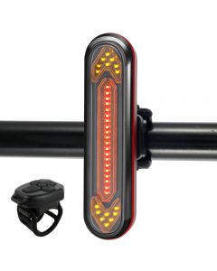 USB Rechargeable Bike Tail Light Smart Wireless Remote Control Turn Signal Bicycle Taillight Warning Bike Rear Light Lantern
