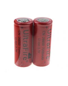 UltraFire CN 26650 3.7V 7200mAh Unprotected Li-ion Battery-2 Pack